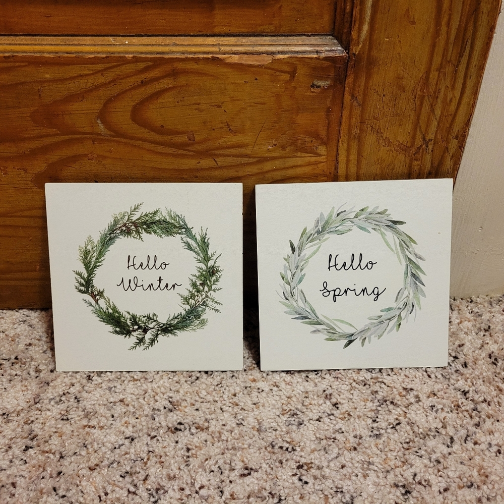 Seasonal Reversible Signs